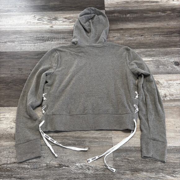 NWT Victoria’s Secret Pink MLB Cleveland Indians Women M Guardians Hoodie NEW - Picture 3 of 8